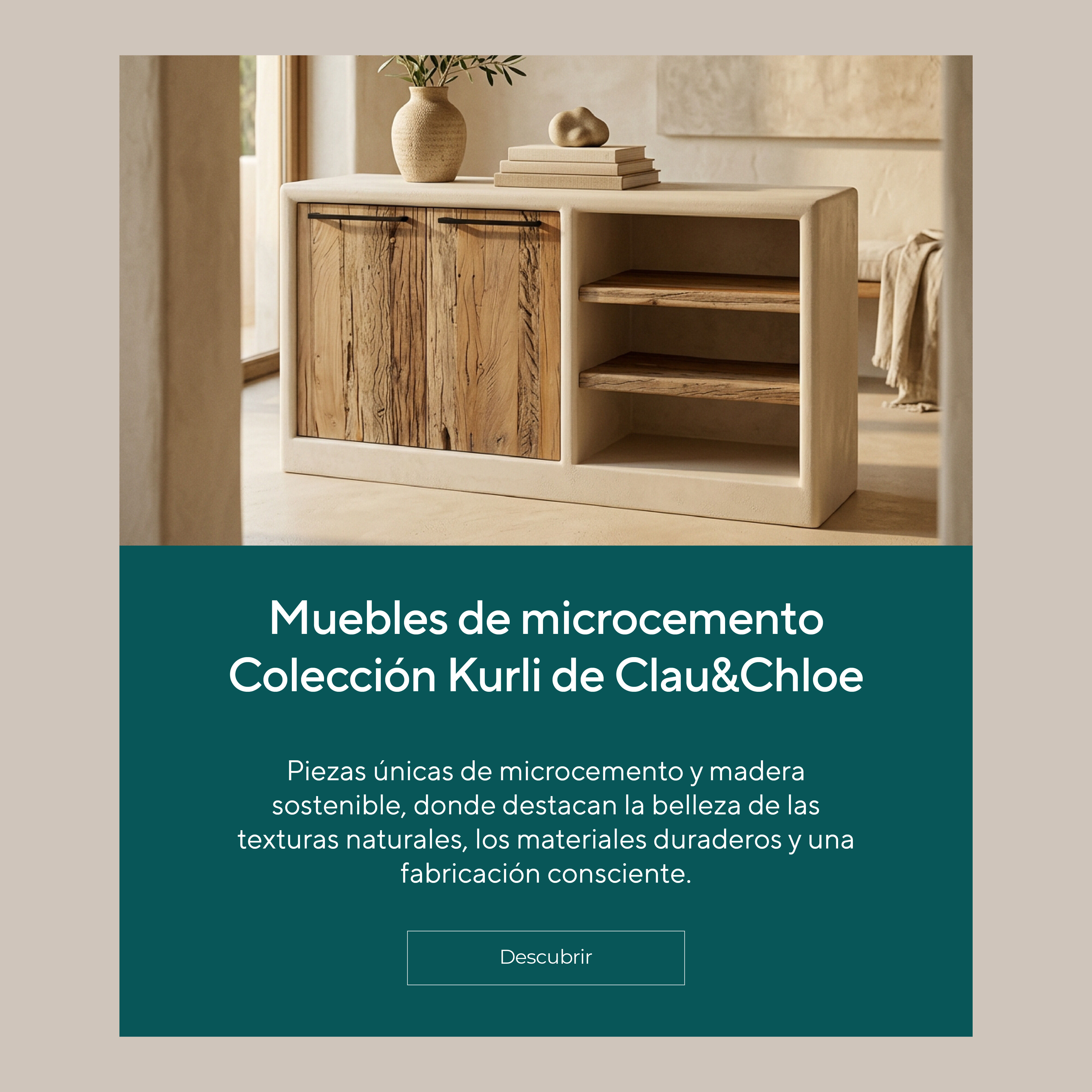 Muebles de microcemento